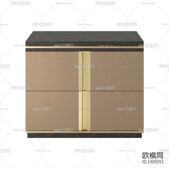 现代轻奢实木不锈钢床头柜下载