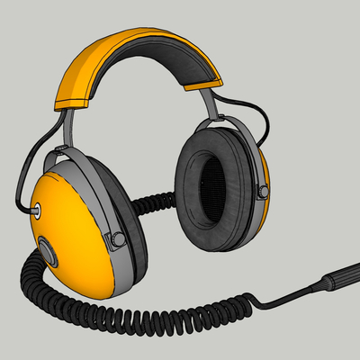  现代耳机su模型 