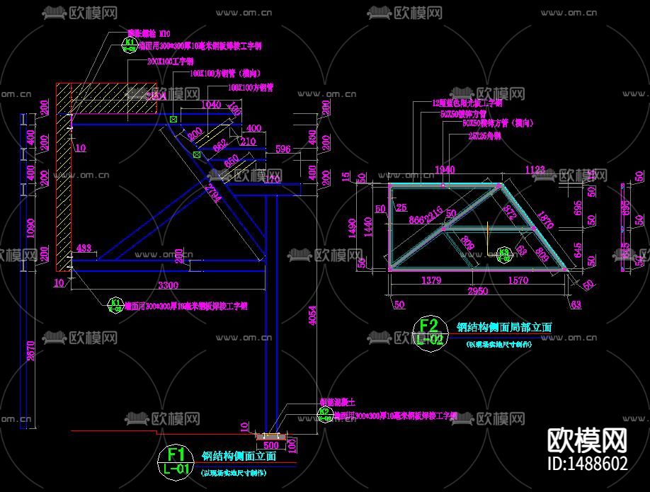新中式饭店cad施工图下载（渲染图9）