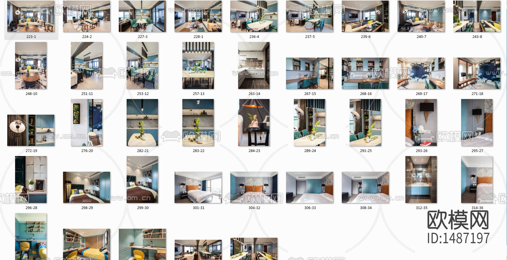 家装设计cad施工图下载（渲染图6）