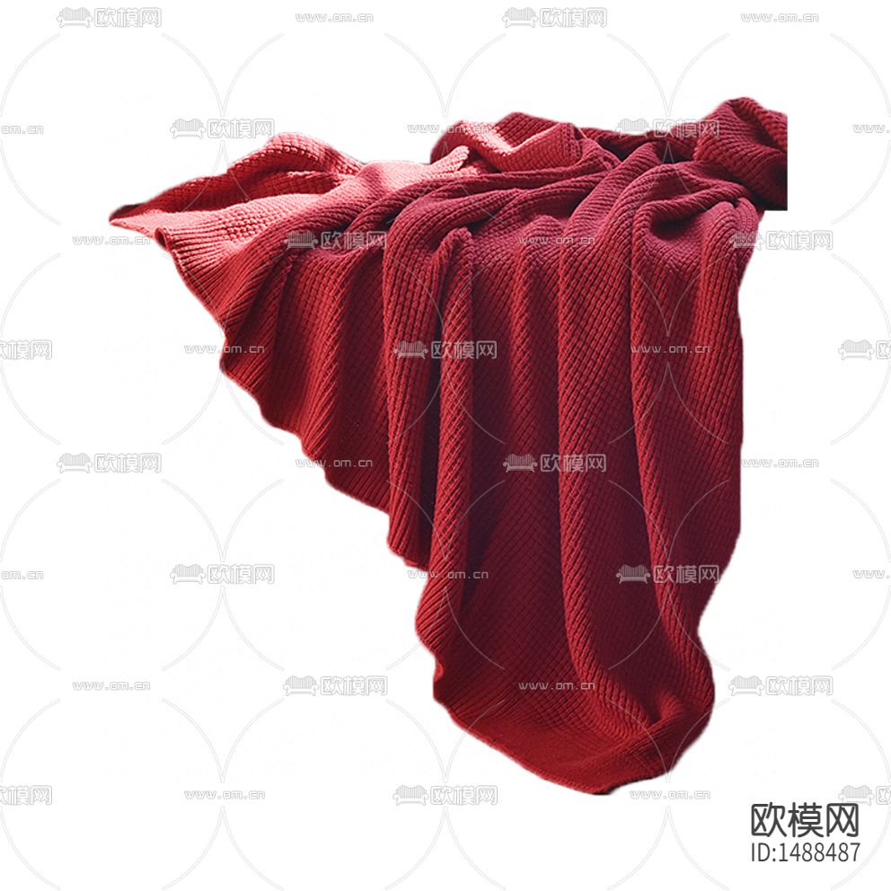 现代简约纯色布艺搭巾下载