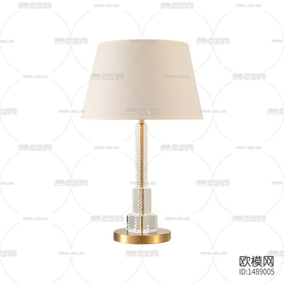 美式轻奢不锈钢水晶台灯下载