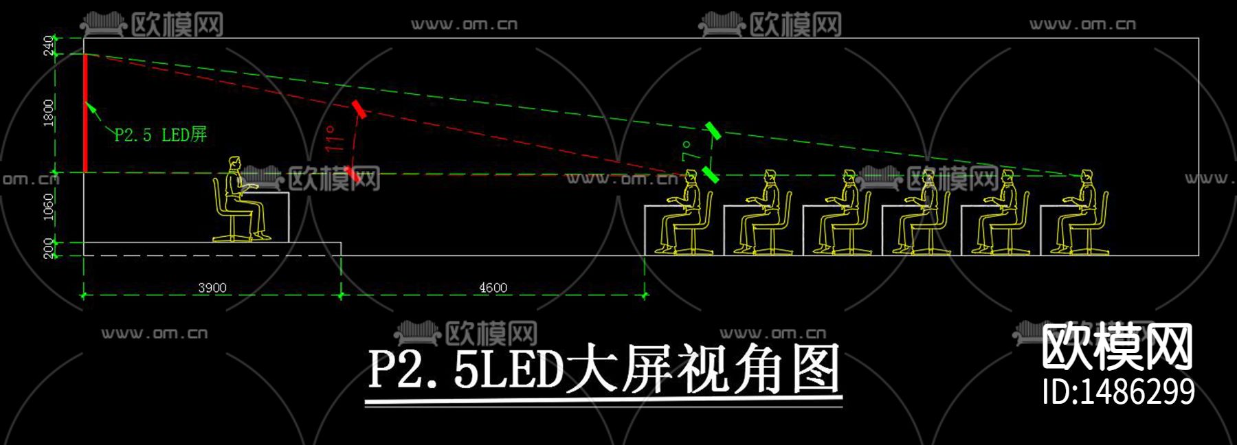 LED大屏视角图节点大样下载（渲染图3）