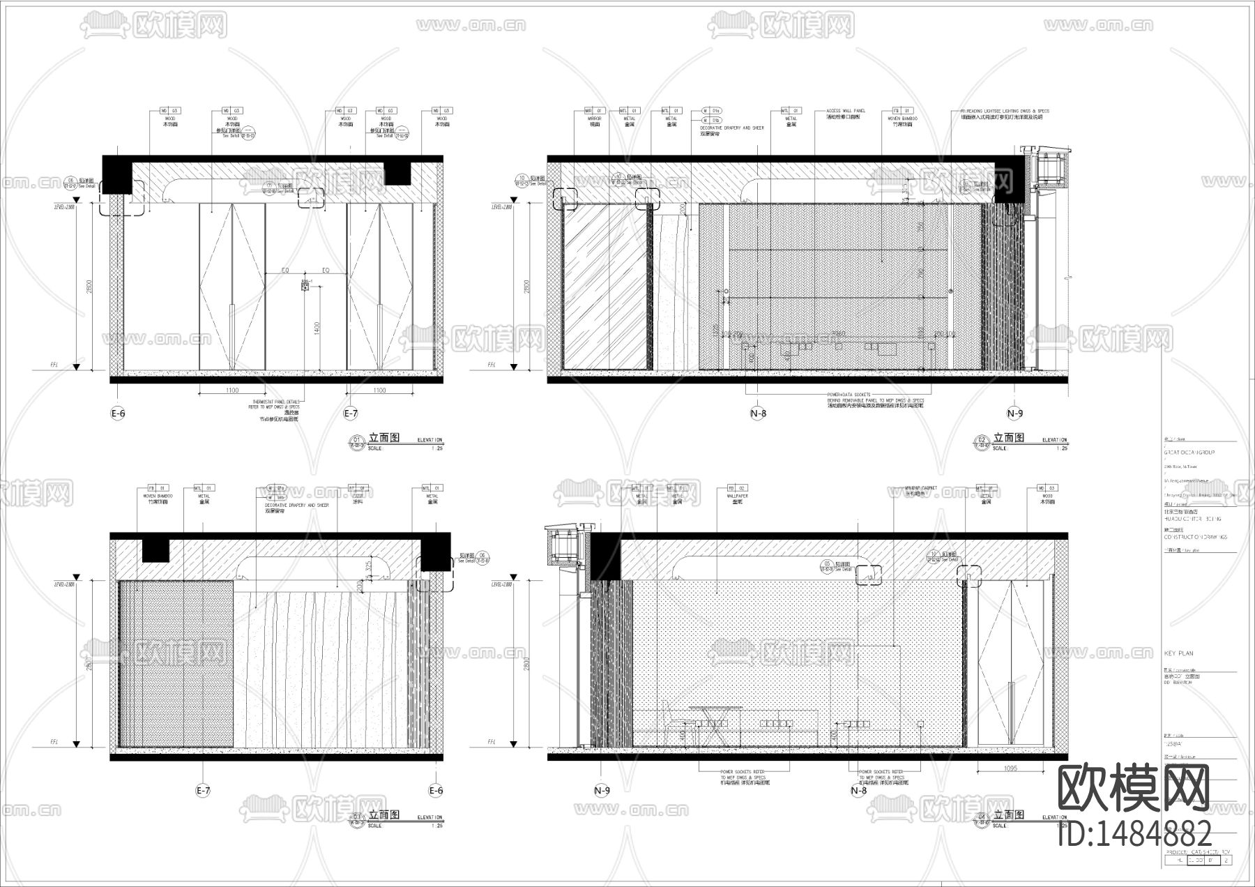 样板间cad施工图下载（渲染图6）