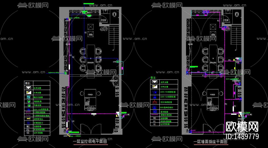 新中式会所cad施工图下载（渲染图5）