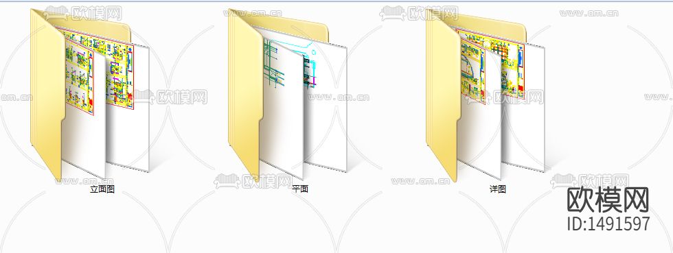 别墅cad施工图纸