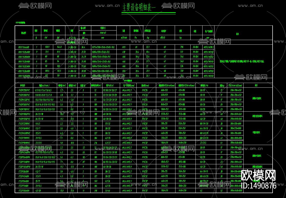空调深化cad图纸下载（渲染图1）