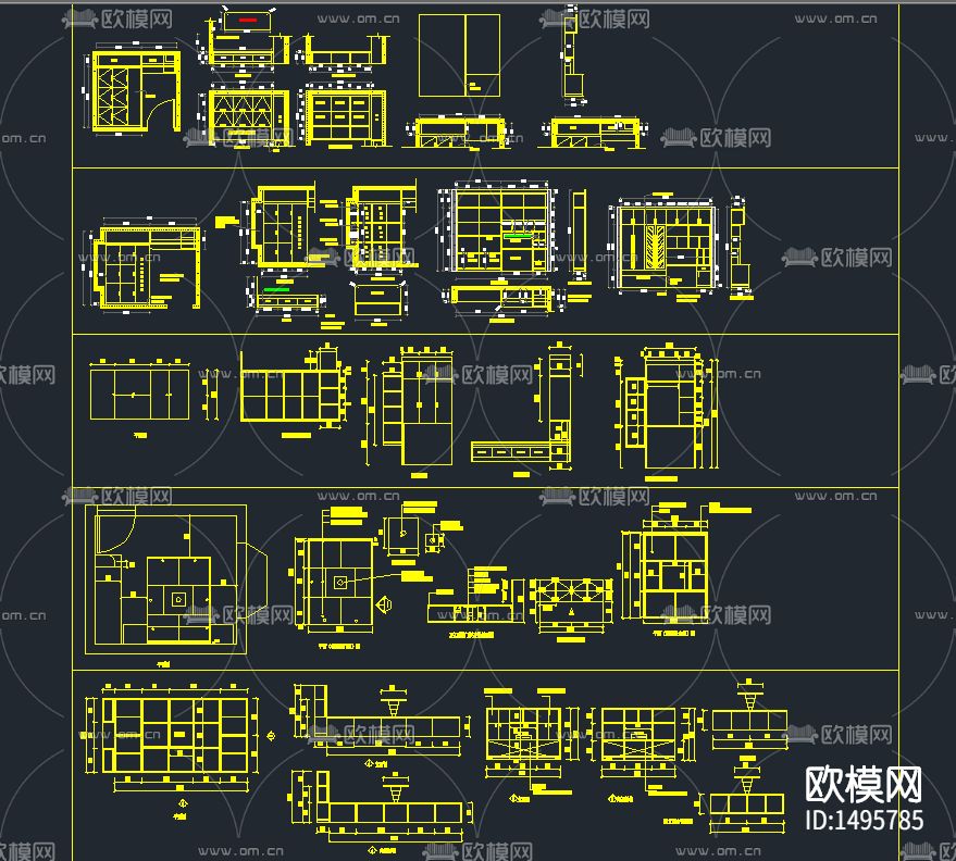 家居cad图库下载（渲染图2）