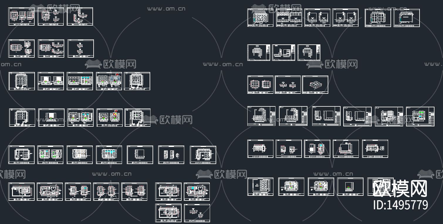 家居cad图库下载（渲染图2）