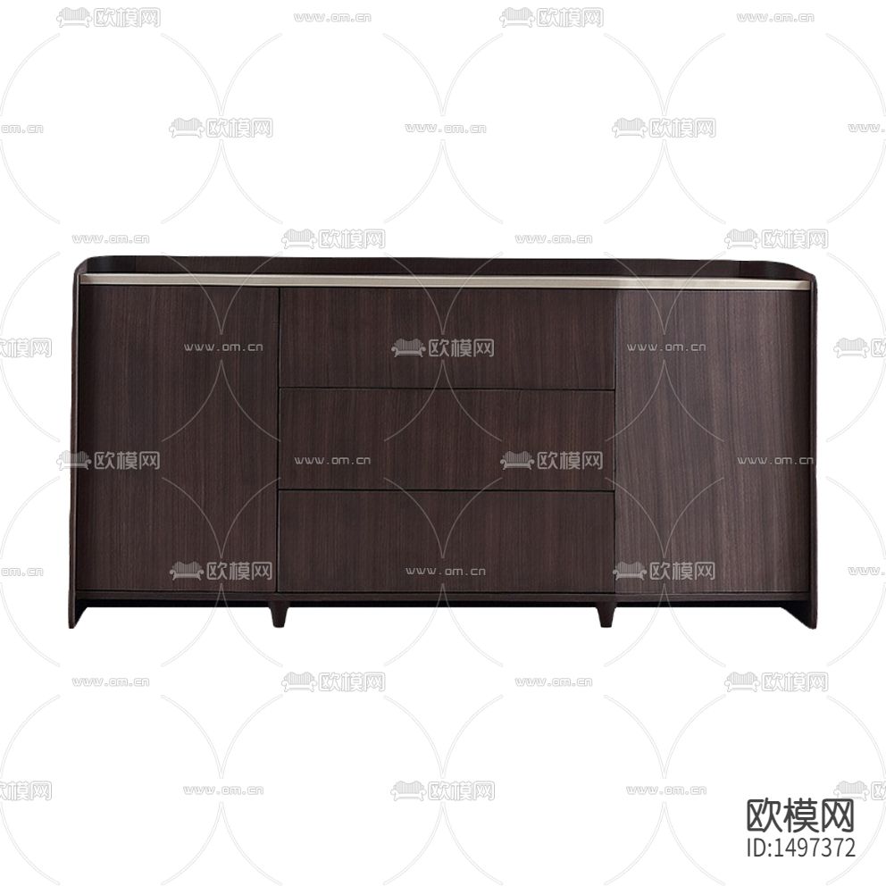新中式简约实木大理石边柜下载