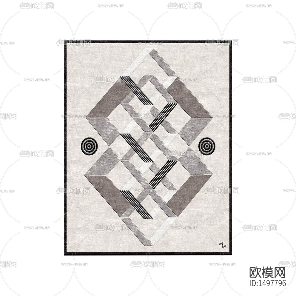 现代简约几何图形装饰画下载