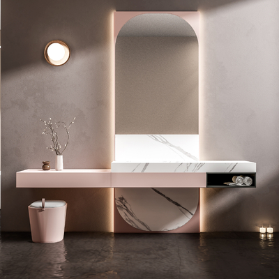  现代洗手台su模型 