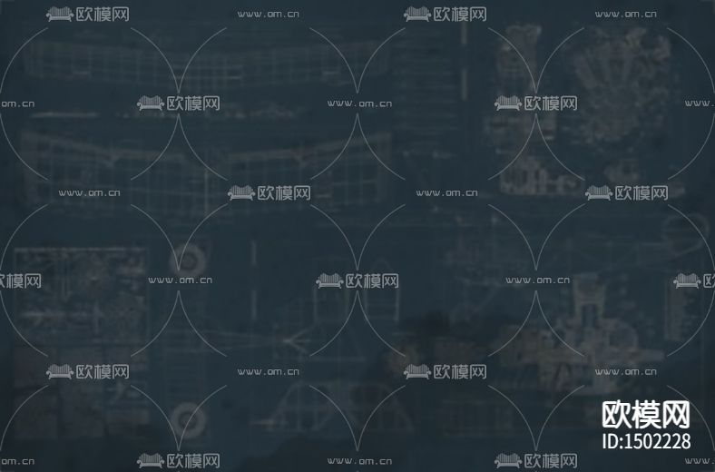 现代奇思妙想蓝色卡通儿童房墙纸下载