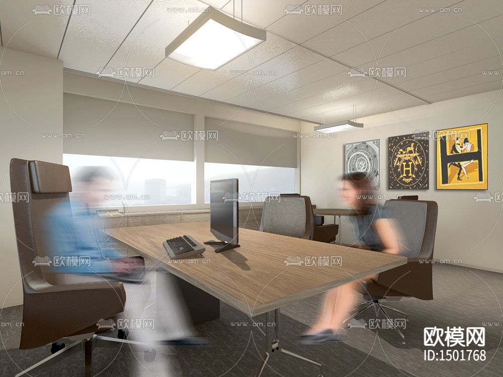 建筑设计事务所cad施工图下载（渲染图2）