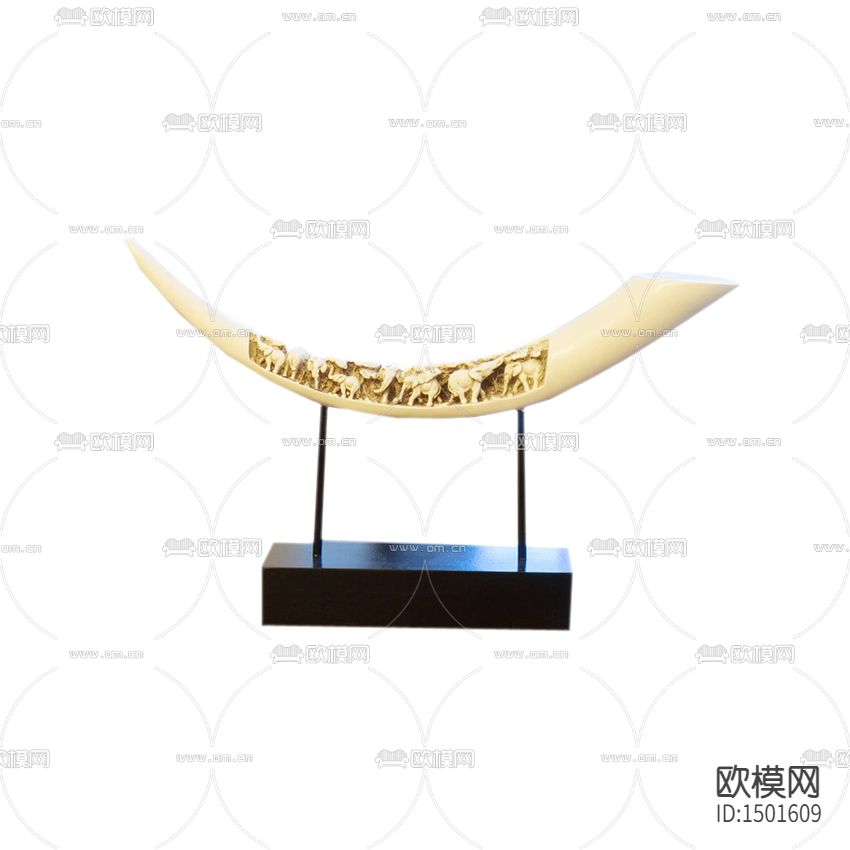 简欧创意象牙雕刻摆件下载