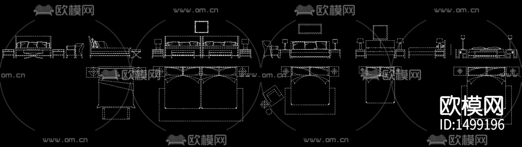 2021最新家具cad平面图块下载（渲染图6）