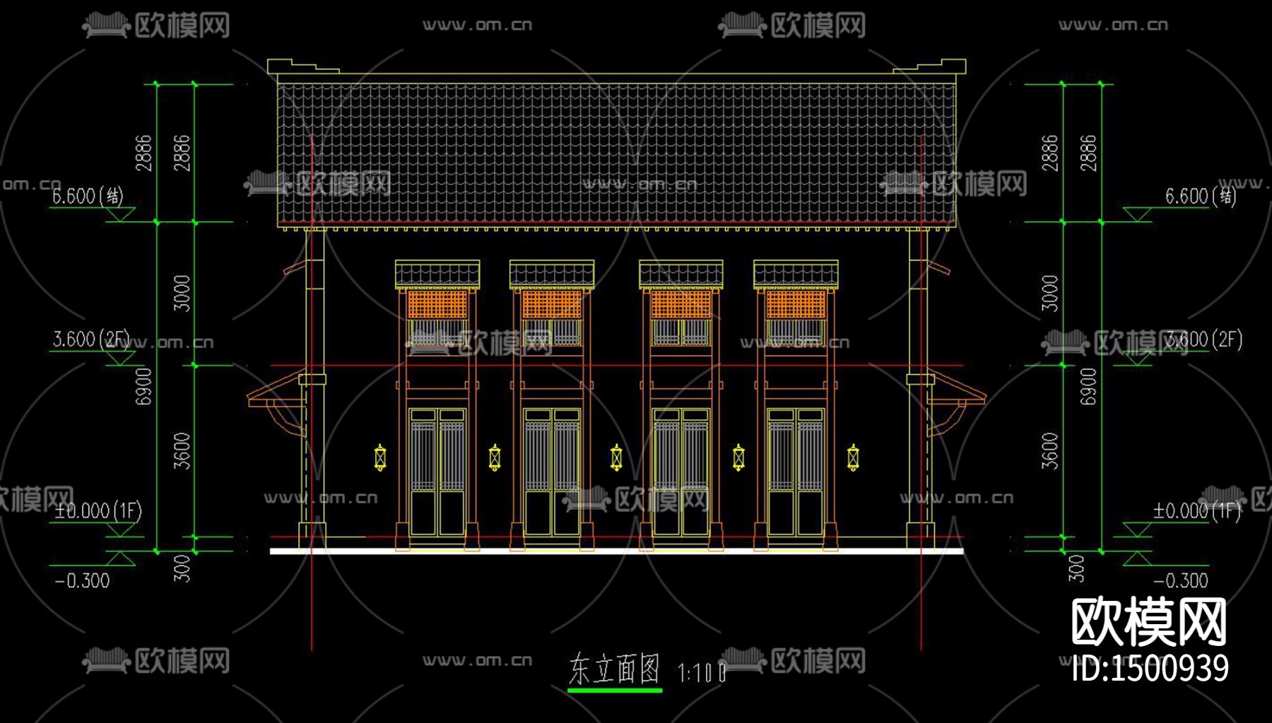 桐庐高山民宿cad施工图效果图下载（渲染图7）