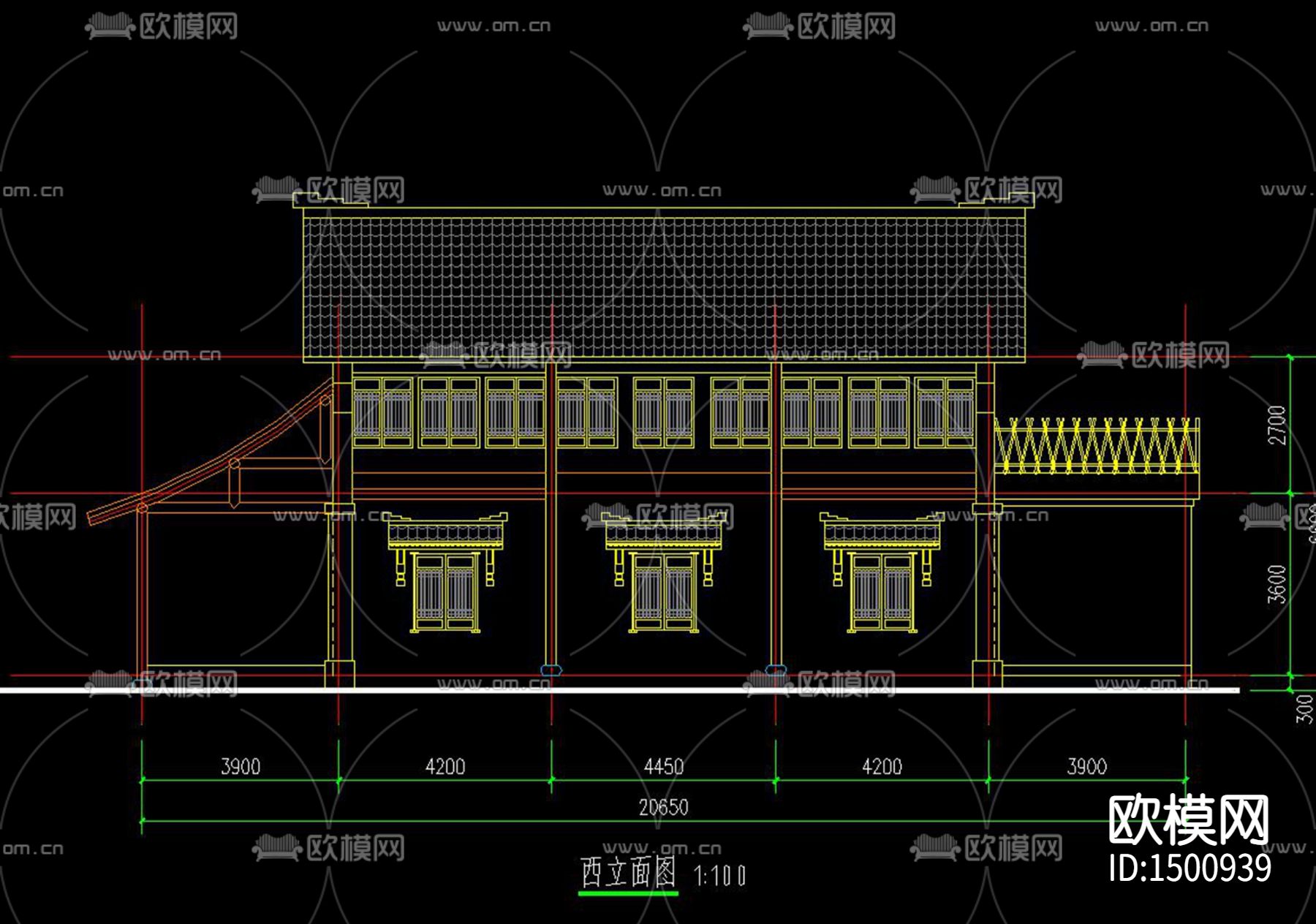 桐庐高山民宿cad施工图效果图下载（渲染图8）
