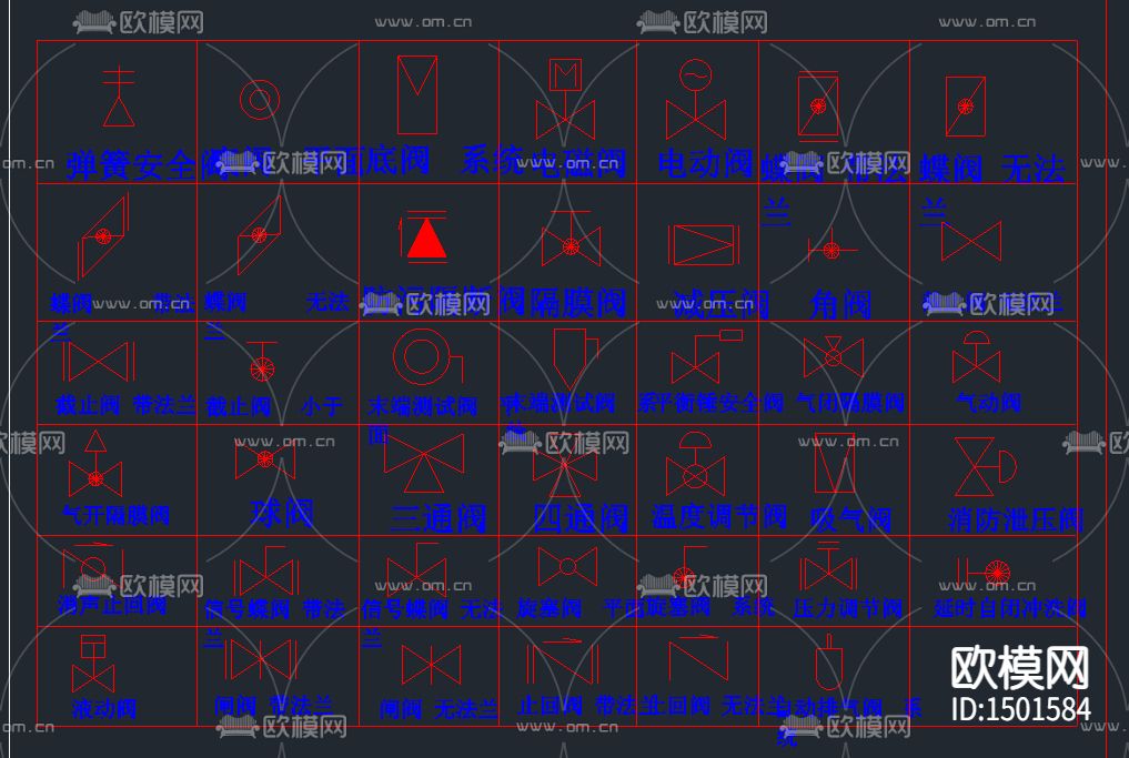 阀门cad图库下载（渲染图2）