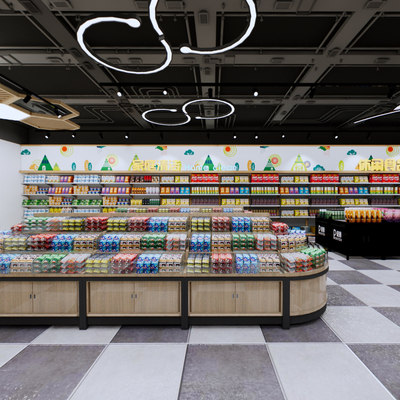  现代超市su模型 