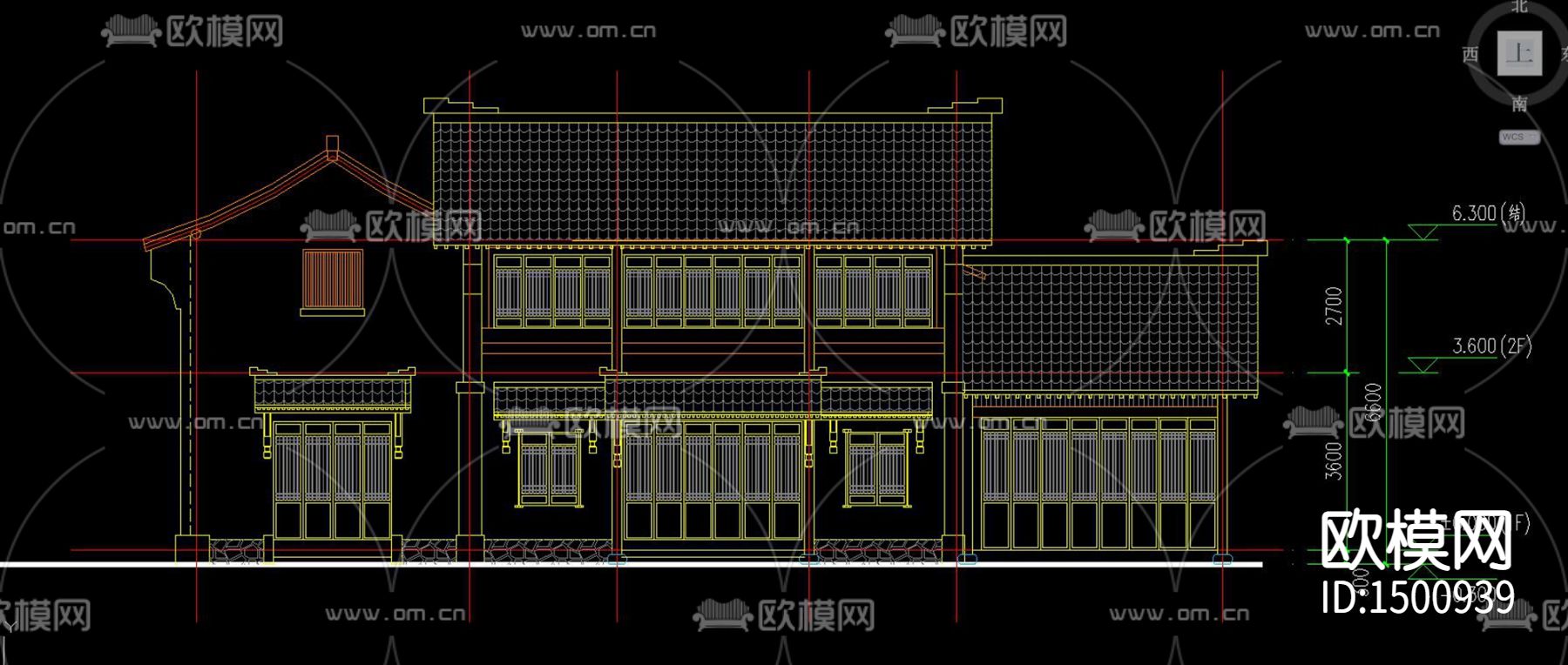 桐庐高山民宿cad施工图效果图下载（渲染图5）