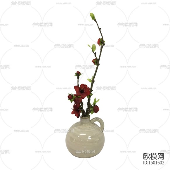 新中式禪意陶瓷花瓶擺放花藝下載