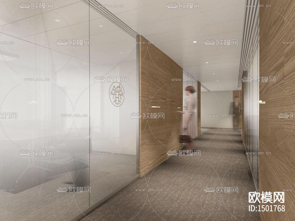 建筑设计事务所cad施工图下载（渲染图6）