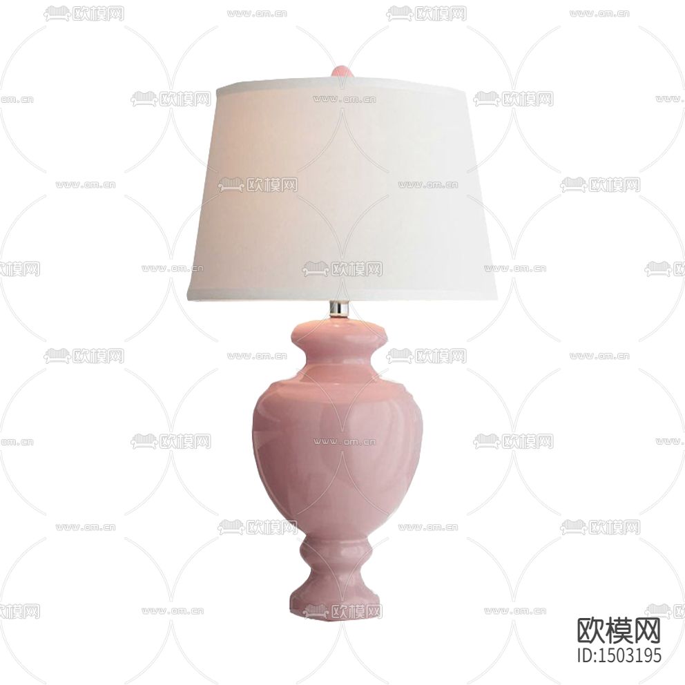 北欧简约粉色陶瓷台灯下载