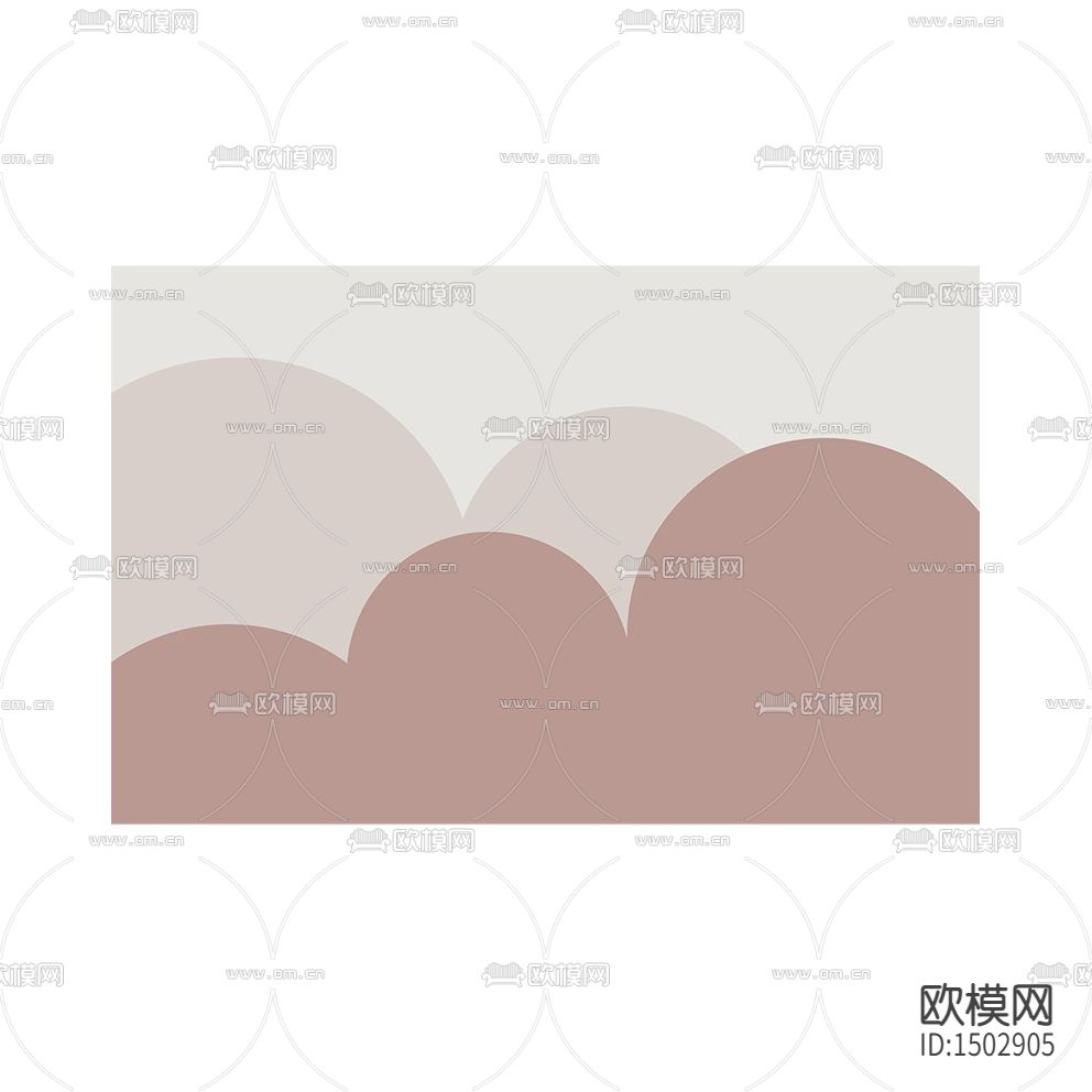 北欧简约粉色波浪纹壁纸