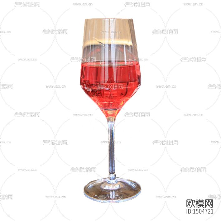 现代轻奢金色透明玻璃高脚杯