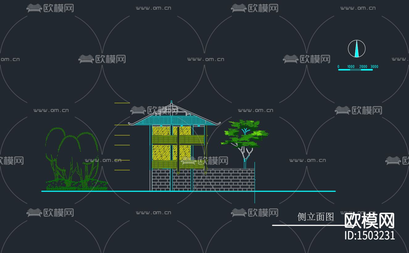 少数民族民居下载（渲染图2）