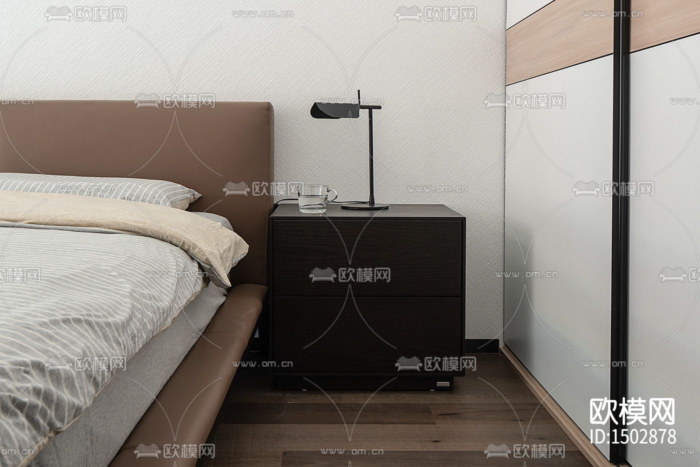 现代全套家装cad施工图下载（渲染图9）