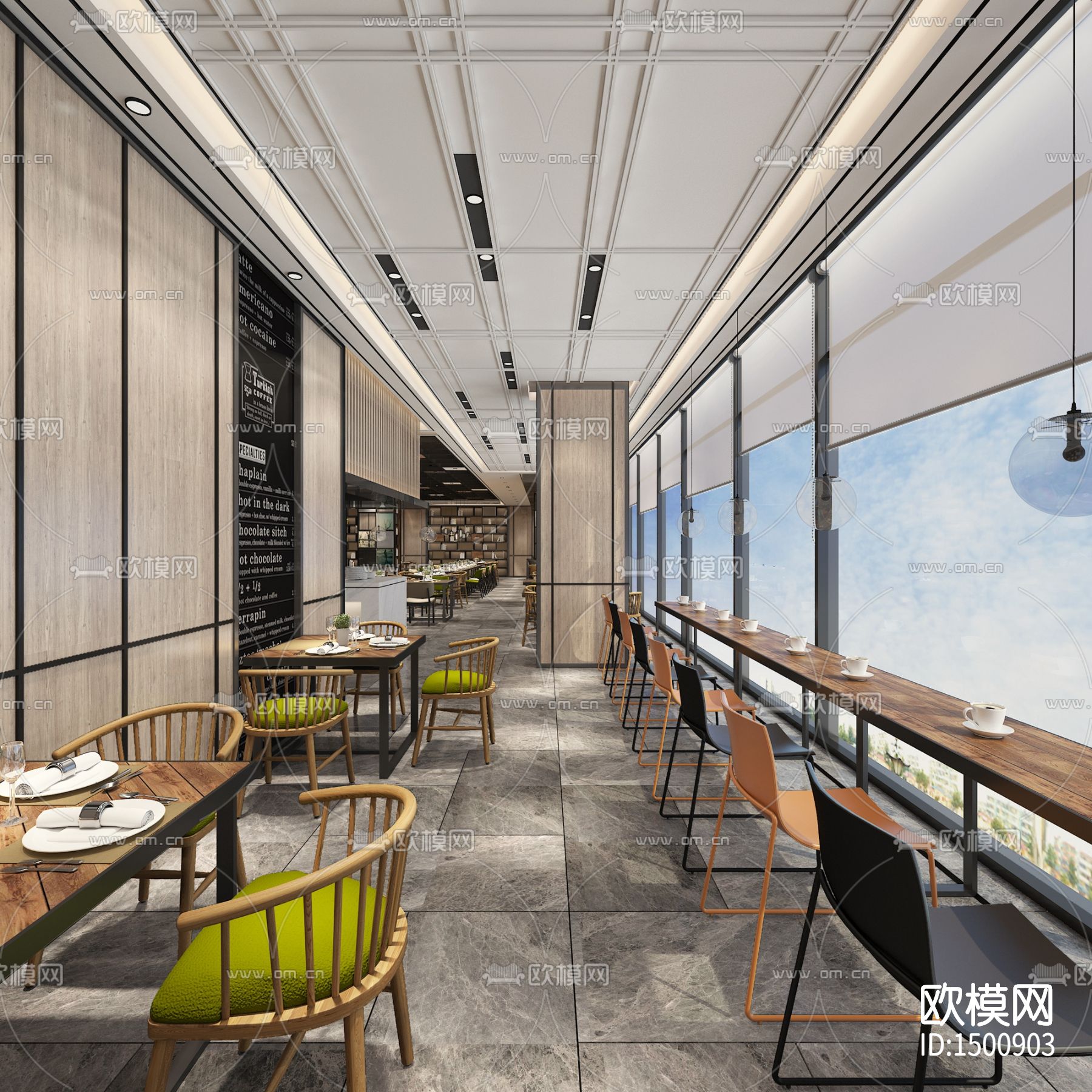 亞朵酒店cad施工圖下載（渲染圖8）