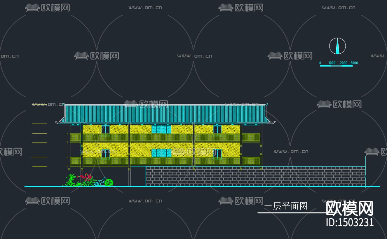 少数民族民居下载（渲染图1）