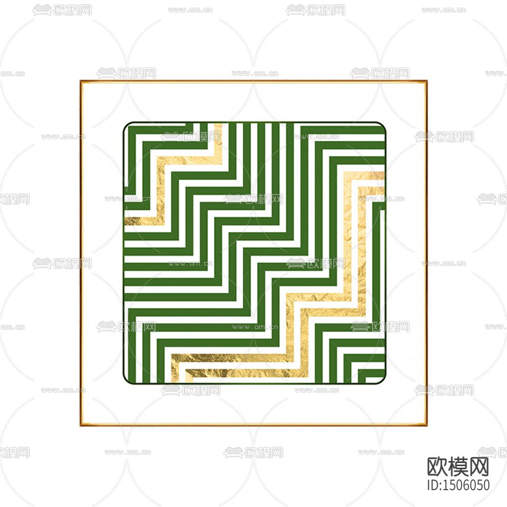 现代简约创意几何条纹装饰画
