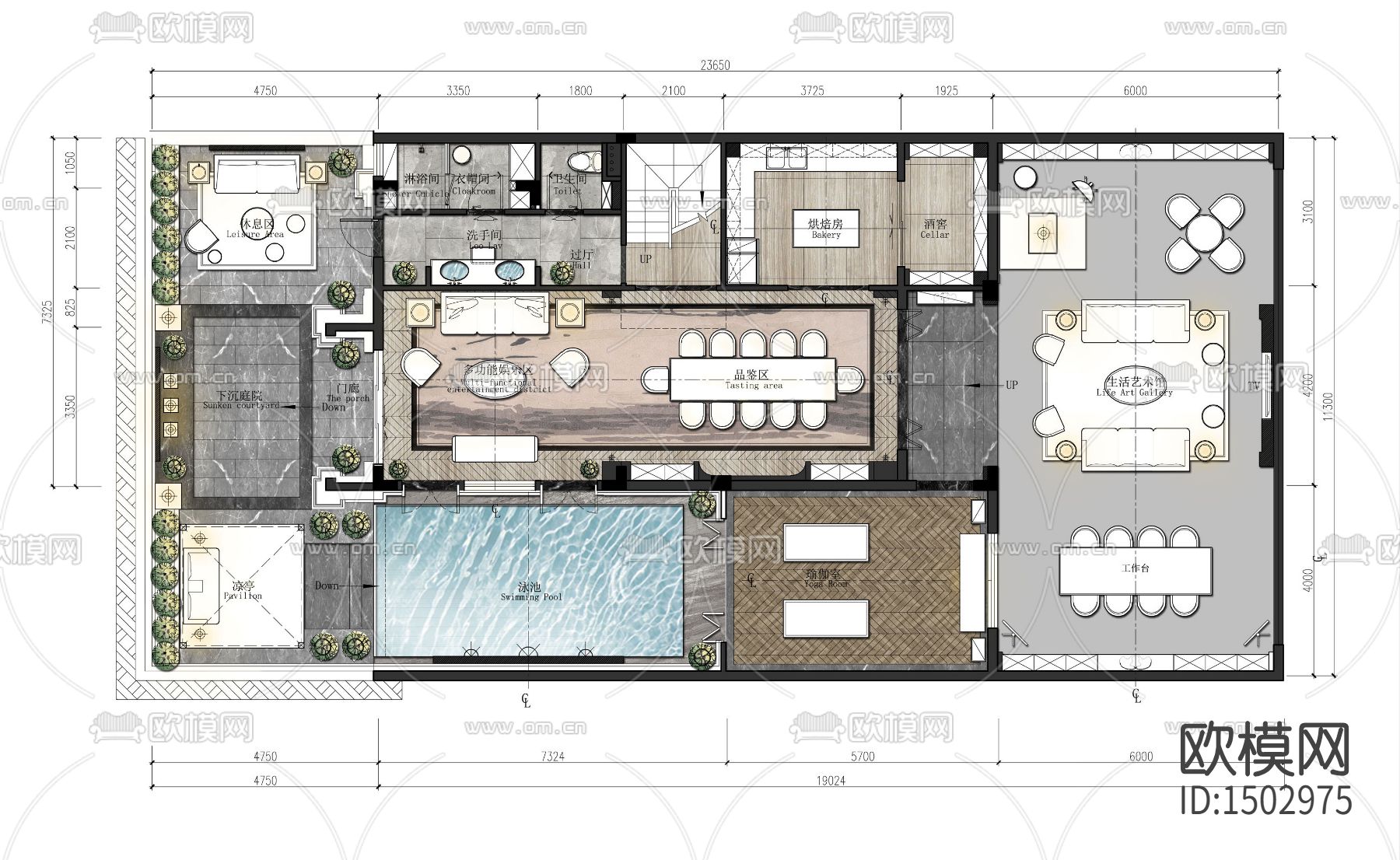 家装cad施工图下载（渲染图5）