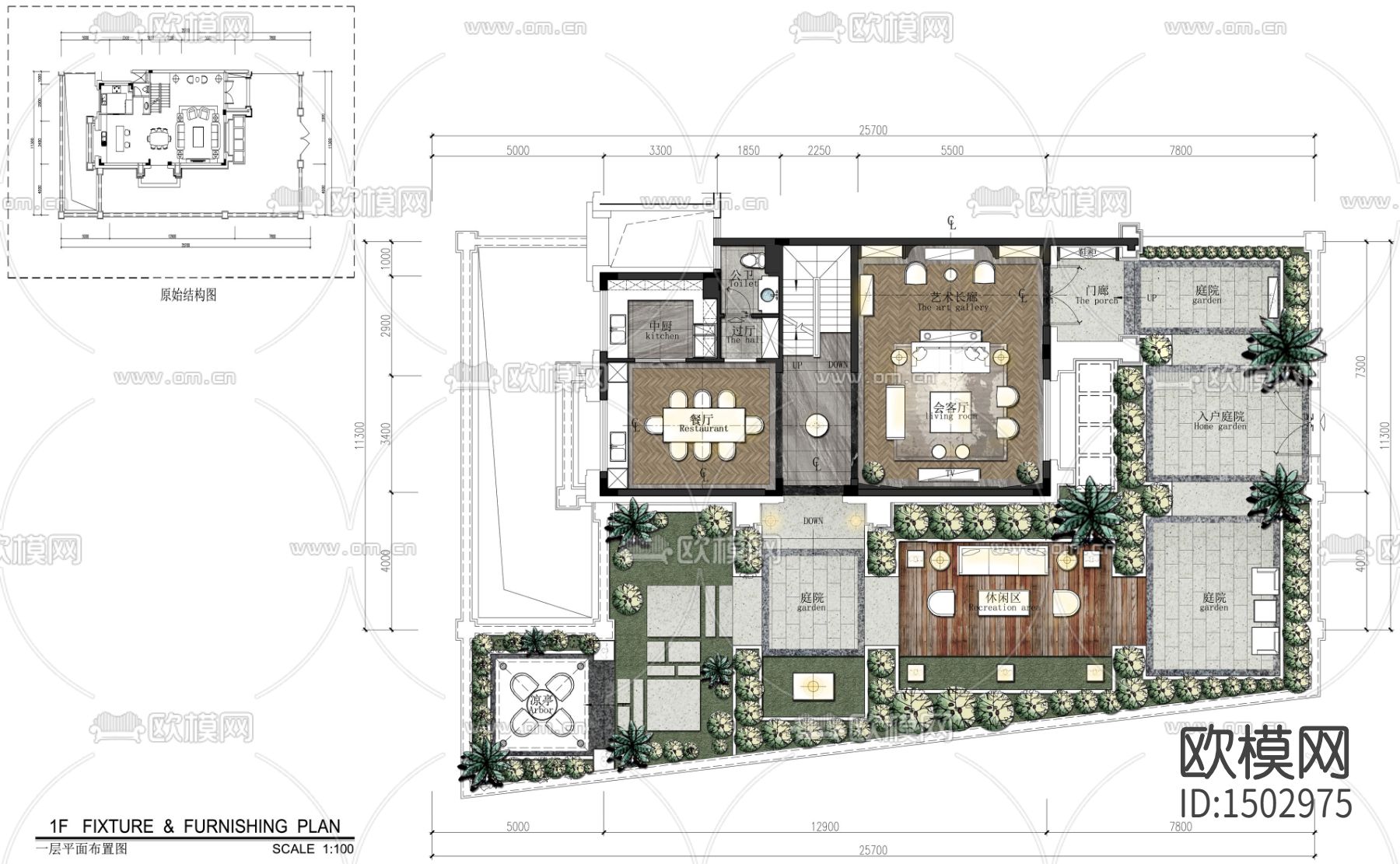 家装cad施工图下载（渲染图7）