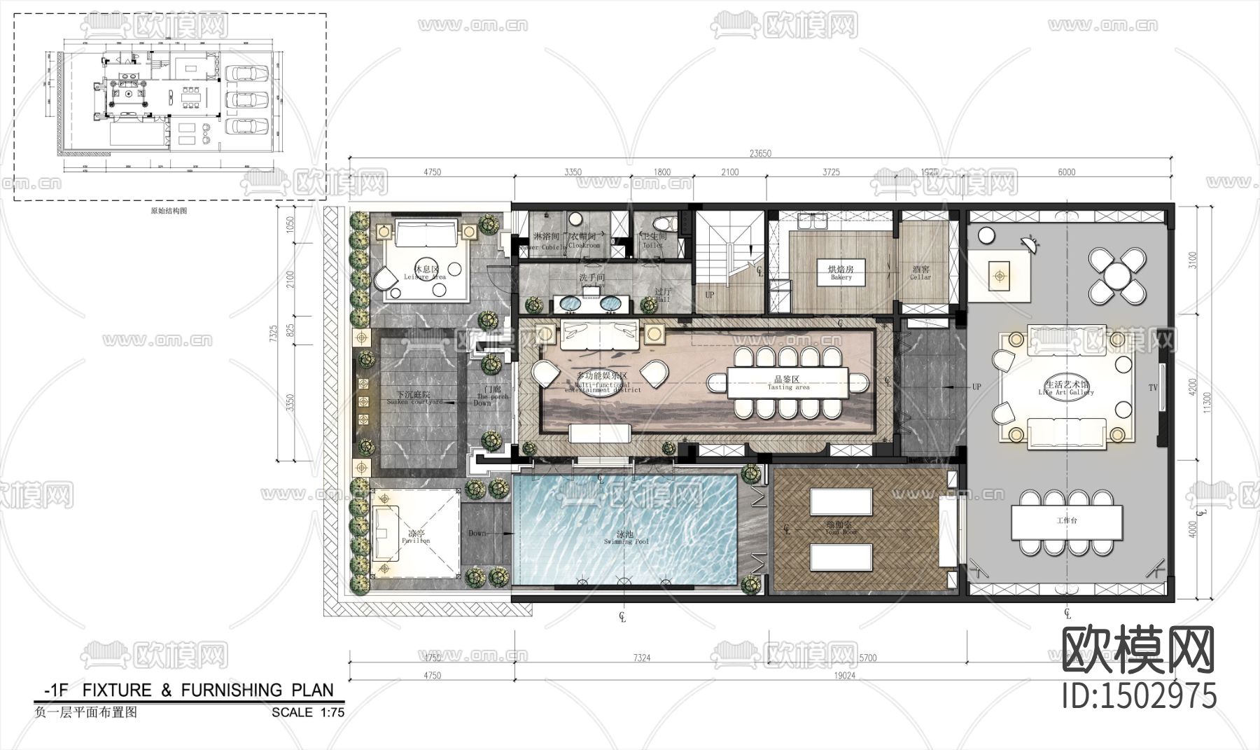 家装cad施工图下载（渲染图3）