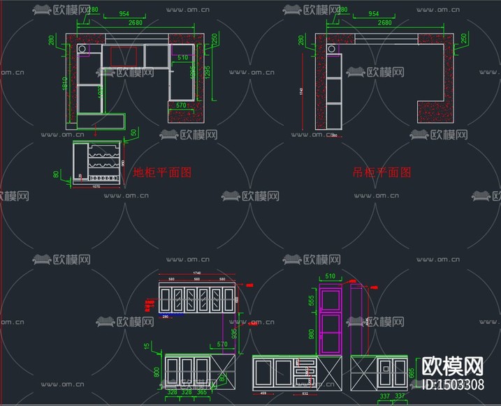 榻榻米图库CAD下载(渲染图2)