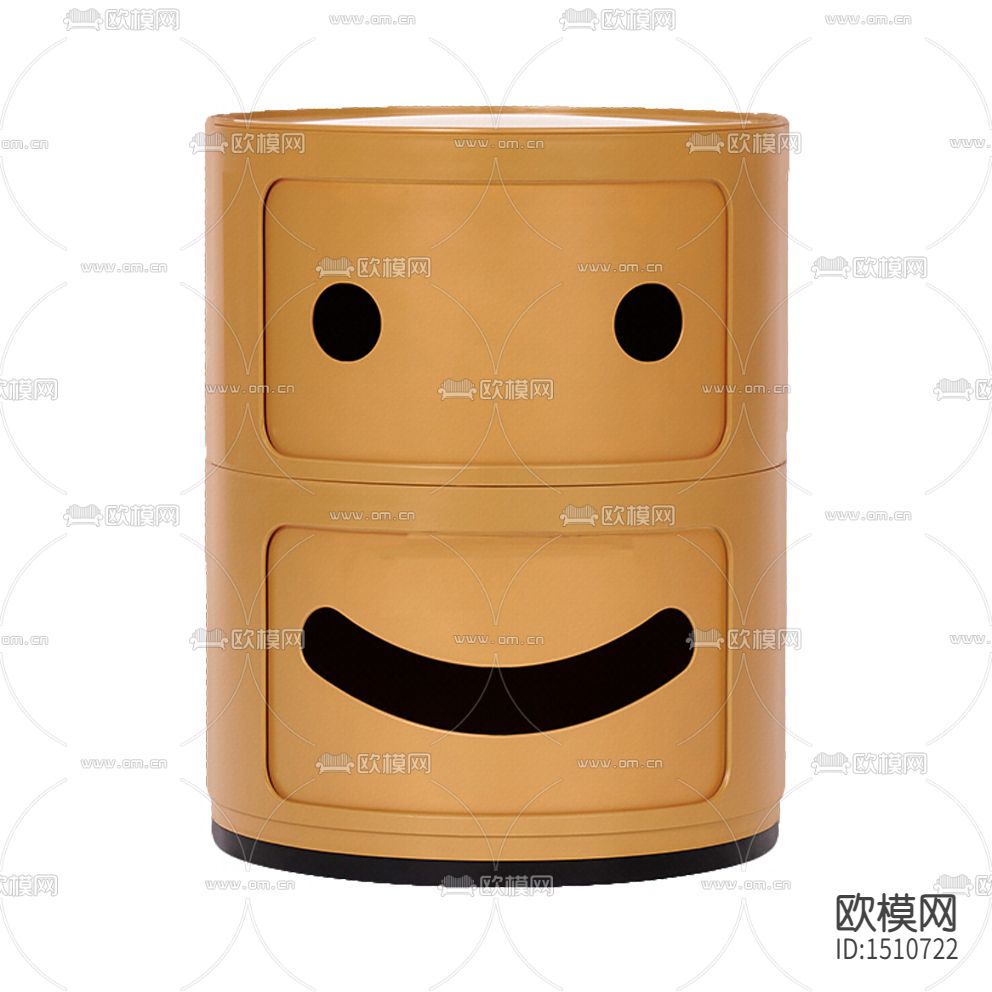 北欧简约圆形创意床头柜下载