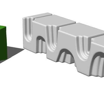  现代异形公用椅su模型 