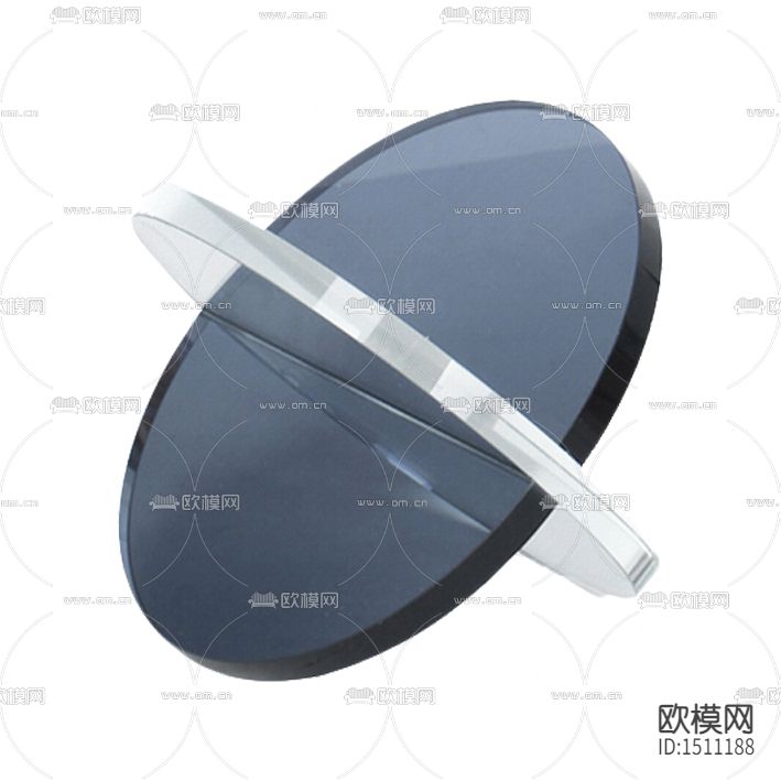 现代简约透明玻璃几何摆件