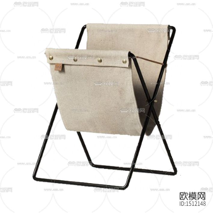 北欧简约创意金属布艺杂志架下载