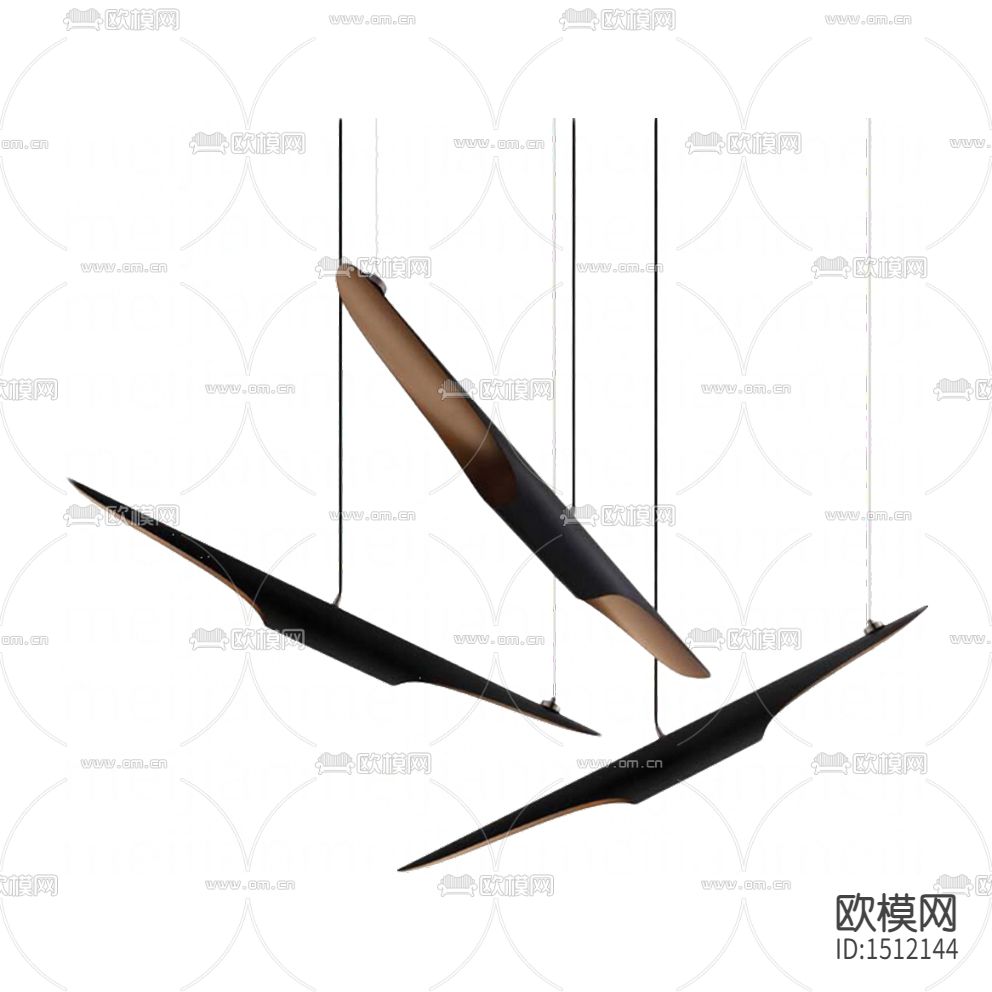 现代轻奢金属吊灯下载