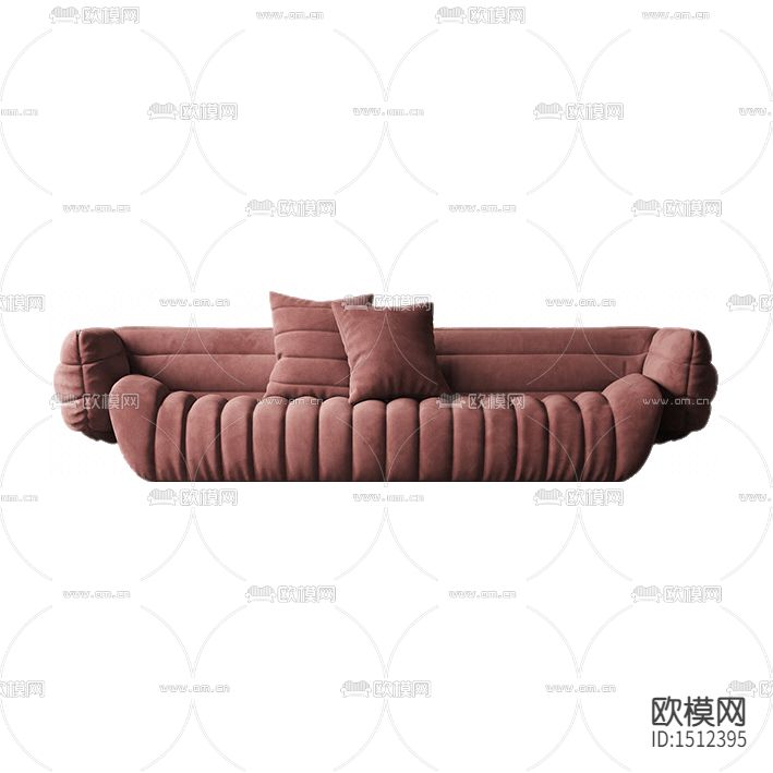 北欧简约创意布艺多人沙发