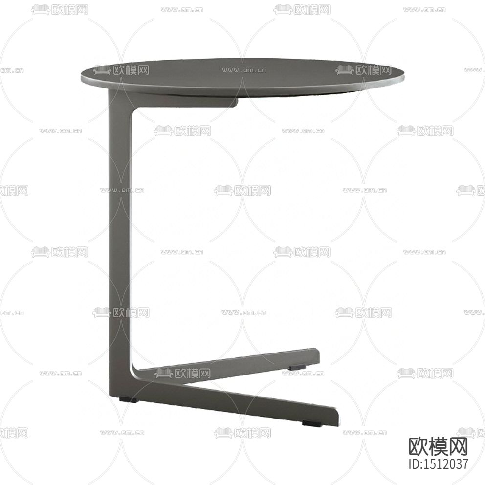 现代简约金属圆形边几下载