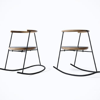 现代休闲椅摇椅3d模型