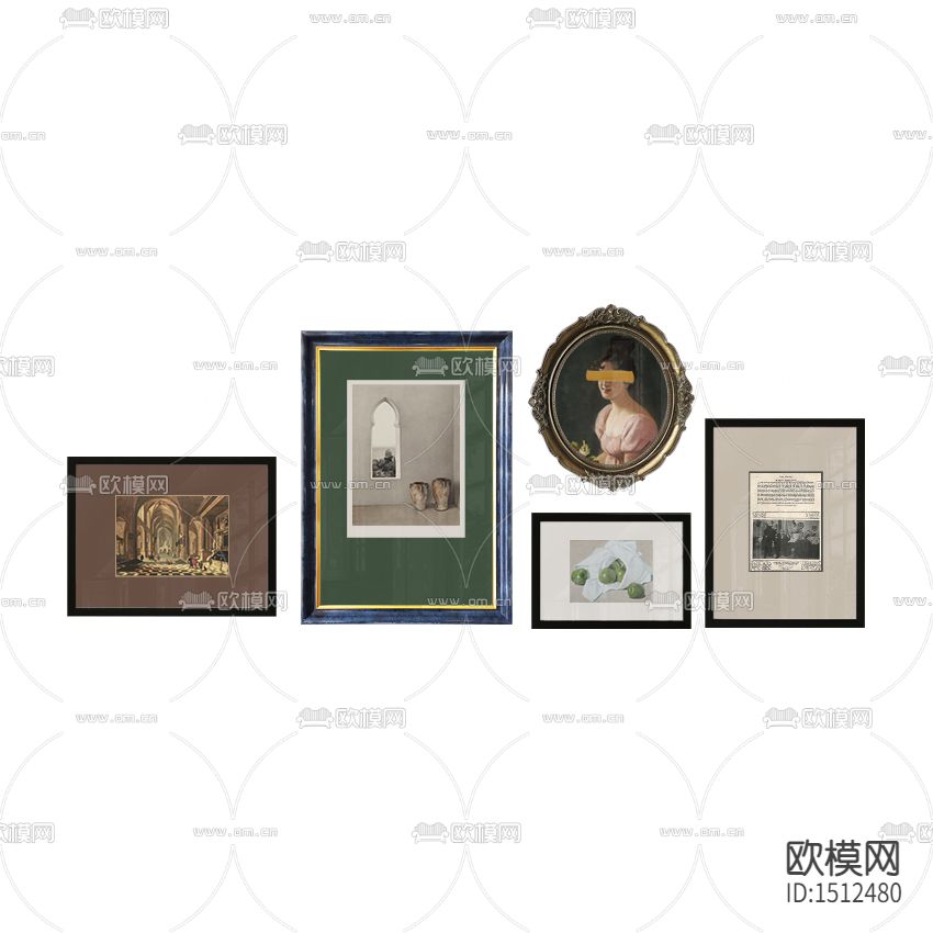 美式轻奢装饰画下载