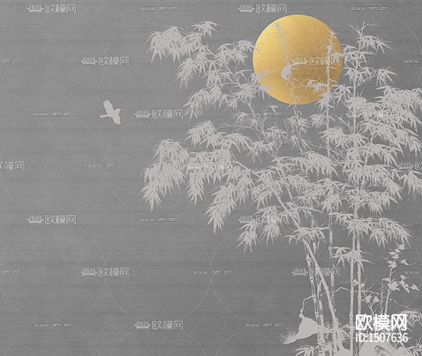 圆月松林下载（渲染图4）