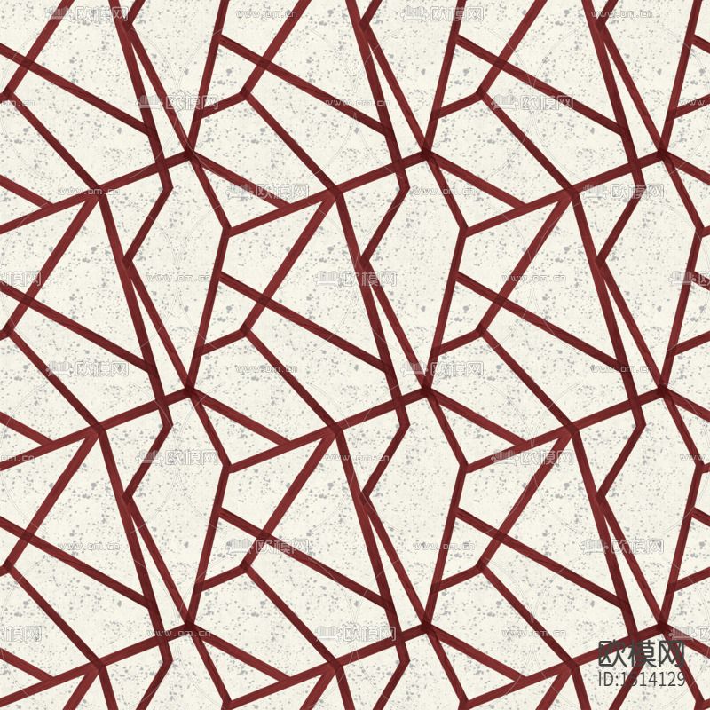 新中式创意几何冰裂纹壁纸